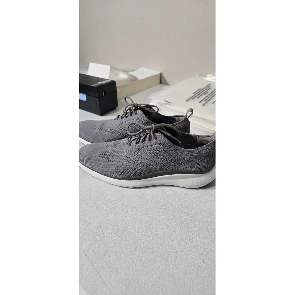 Cole Haan 3.ZERØGRAND Wingtip Oxford Grey Stitchlite Knit Shoes C30607 Mens 7M